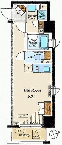 コスモグラシア清澄白河の物件間取画像