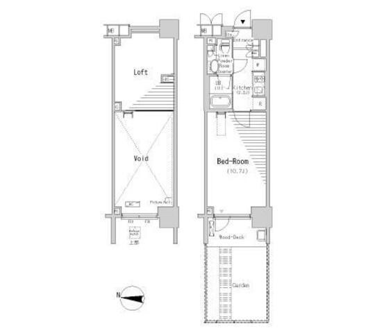 パークアクシス辰巳ステージの物件間取画像
