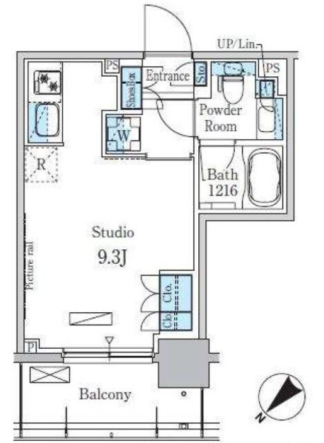 パークアクシス押上テラスの物件間取画像