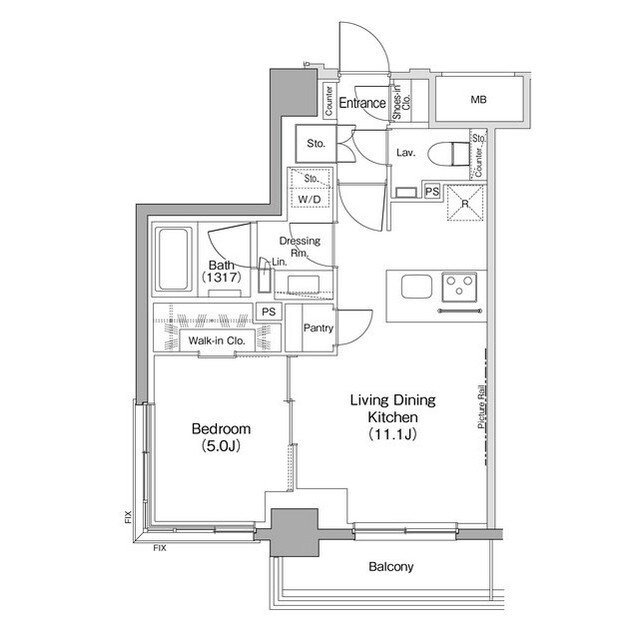 ザ・パークハビオ住吉の物件間取画像
