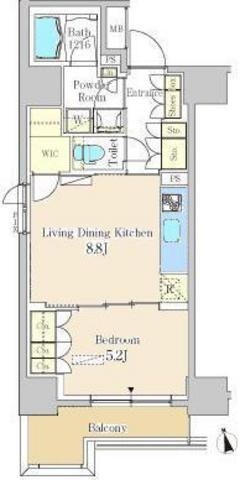 パークアクシス秋葉原Eastの物件間取画像