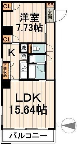 ドゥーエ清澄白河の物件間取画像
