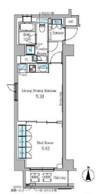 パークアクシス秋葉原の物件間取画像