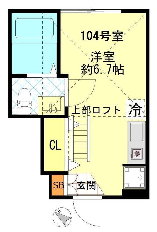 FERIO綾瀬イーストコートの物件間取画像