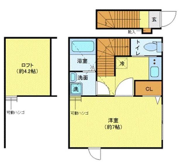 ウィング・ジムコB棟の物件間取画像