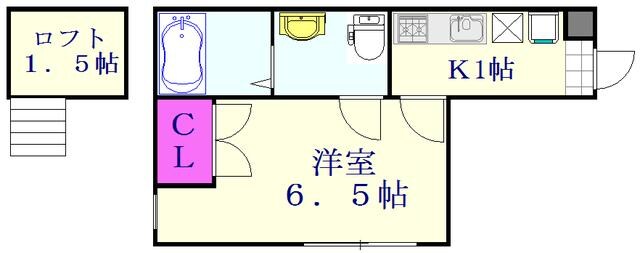 ラフィネ谷塚の物件間取画像