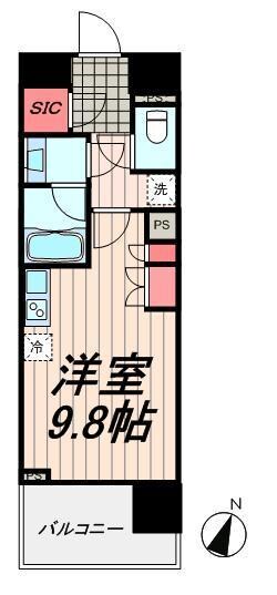 SKナインティ門前仲町の物件間取画像