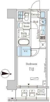 パークアクシス押上サウスの物件間取画像