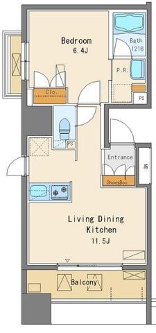 パークアクシス押上の物件間取画像