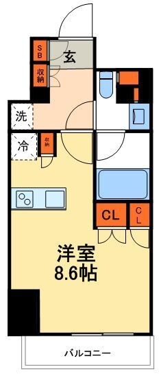 浅草田原町レジデンスの物件間取画像