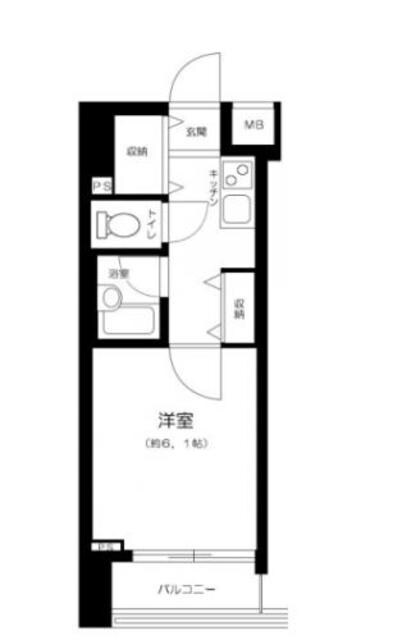 ガリシア銀座イーストの物件間取画像