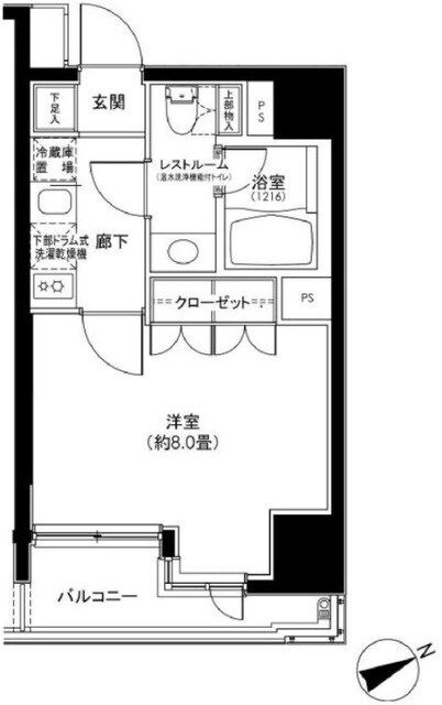 カスタリア日本橋の物件間取画像