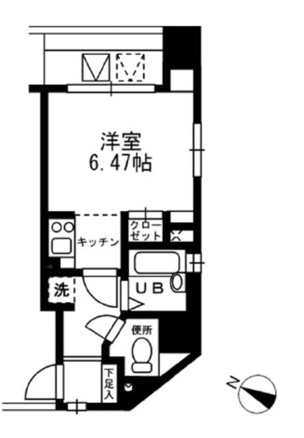レジディア三越前の物件間取画像