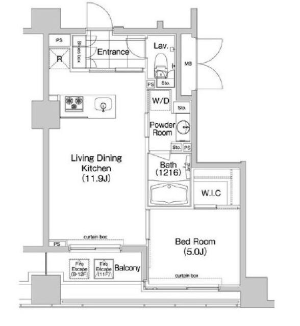 コンフォリア新川の物件間取画像