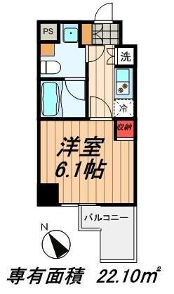 KDXレジデンス門前仲町の物件間取画像