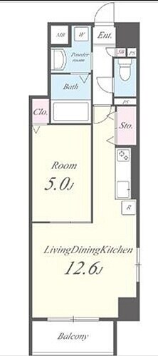 セリシエ赤羽の物件間取画像