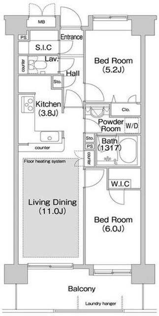 コンフォリア板橋仲宿の物件間取画像