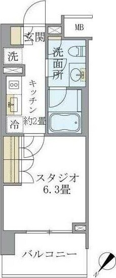 LaSante千駄木の物件間取画像