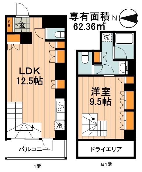 プライムアーバン本駒込の物件間取画像