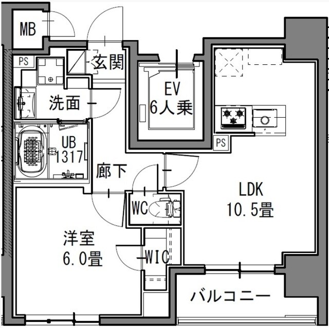 S-RESIDENCE新御徒町Eastの物件間取画像