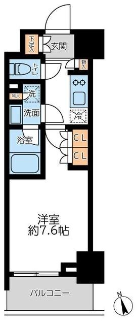 プライマル浅草言問通の物件間取画像