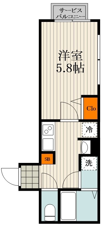 THE ROOM'S文京千駄木の物件間取画像