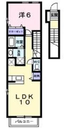 アメティスタ西新井の物件間取画像