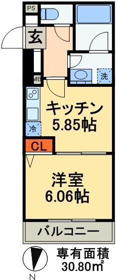 パークキューブ上野の物件間取画像