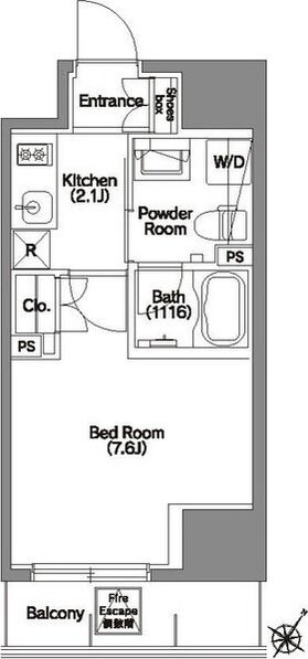 エルスタンザ文京根津の物件間取画像