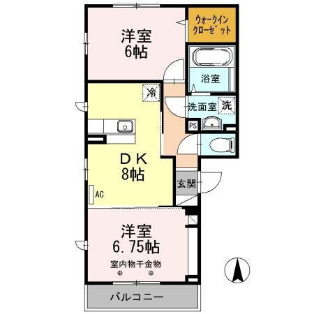 ラ・フルールの物件間取画像