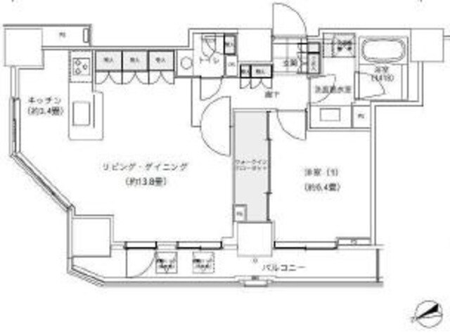 パークキューブ愛宕山タワーの物件間取画像