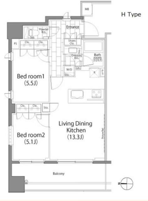 パークハビオ平河町の物件間取画像