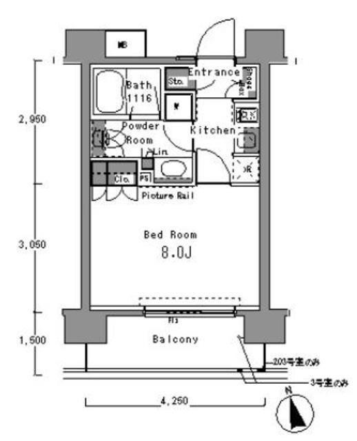 パークアクシス渋谷桜丘ウエストの物件間取画像