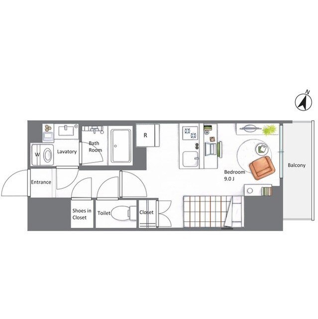 AIFLAT若松河田の物件間取画像