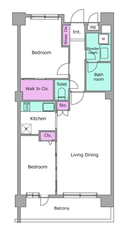 レジディア祐天寺の物件間取画像