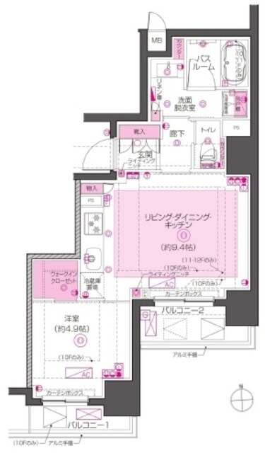 ZOOM東神田の物件間取画像