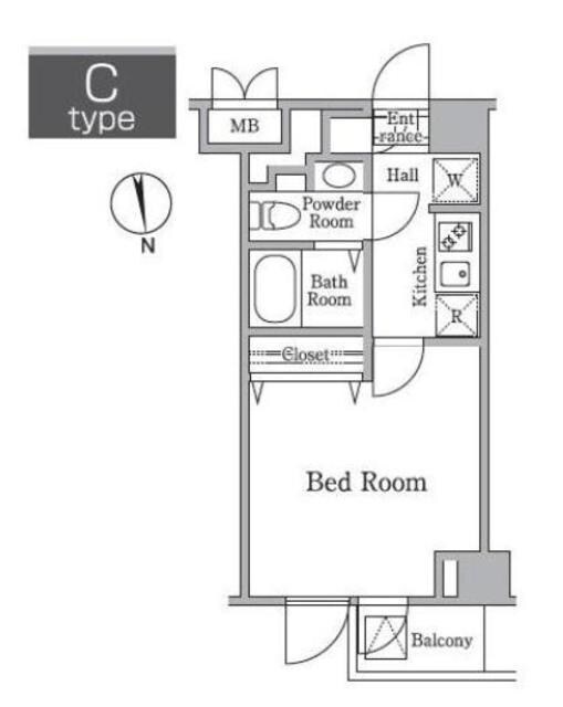 レジディア西小山の物件間取画像