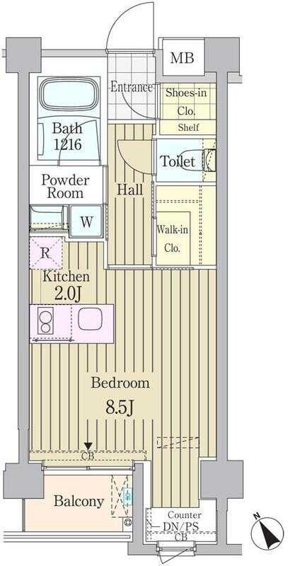 ガーデン原宿の物件間取画像