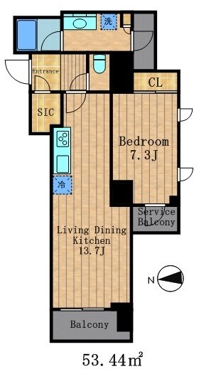 パークアクシス池田山の物件間取画像