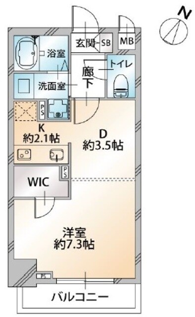 オーキッドレジデンス千代田岩本町の物件間取画像