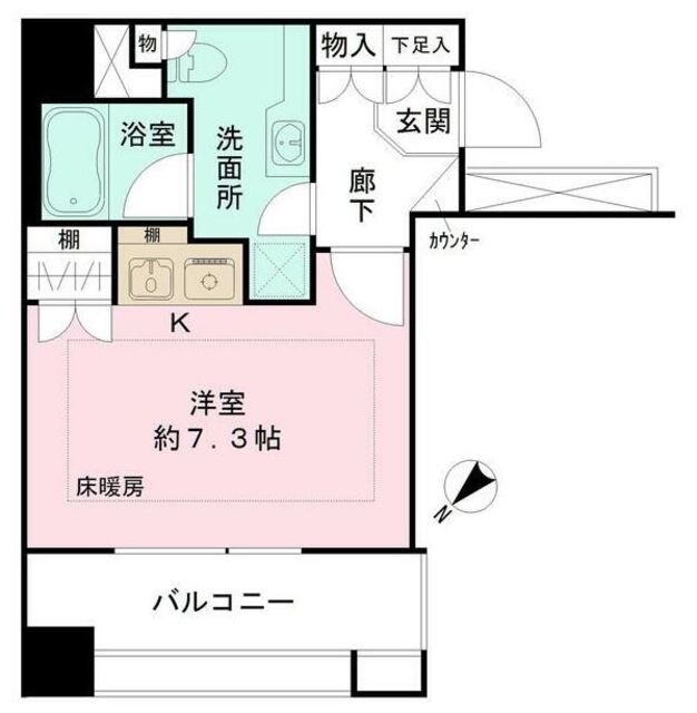 ファミールグラン銀座4丁目の物件間取画像