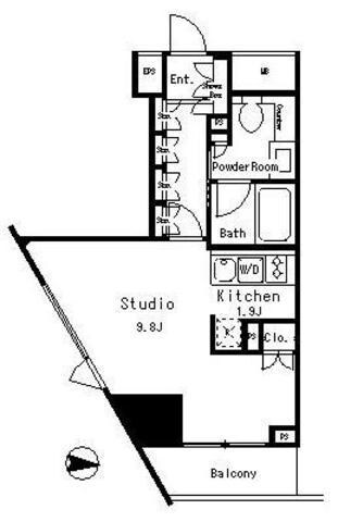 MFPRコート目黒南の物件間取画像