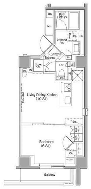 ザ・パークハビオ目黒フォートの物件間取画像