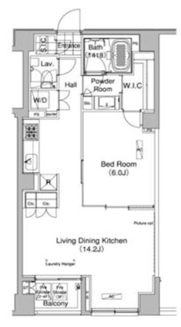 ライズ六本木永坂の物件間取画像