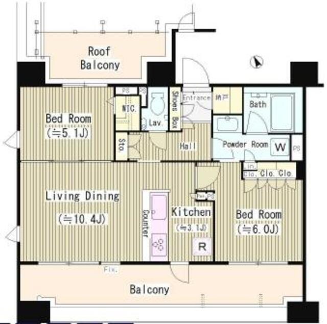 シェフルール西早稲田ラヴィーナの物件間取画像