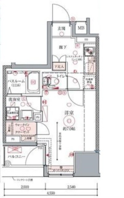 ドムス・スタイル銀座東の物件間取画像