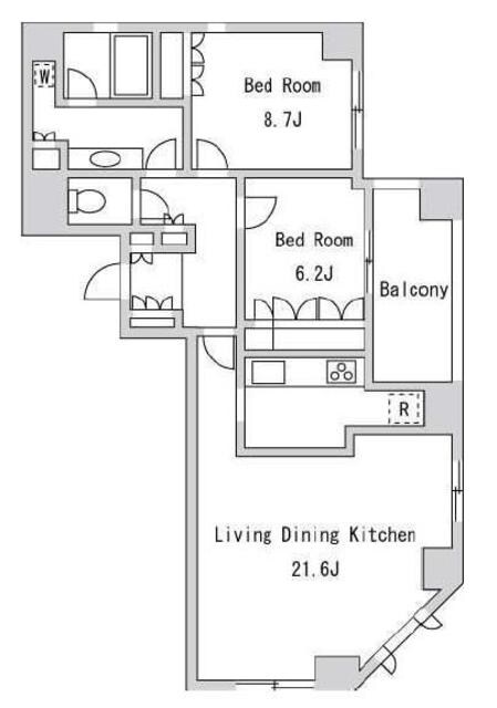 LaSante一番町の物件間取画像