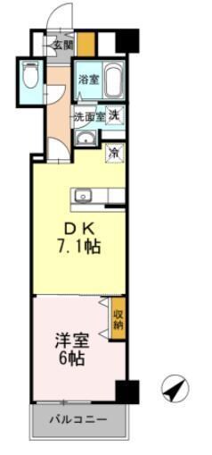 Hill Flat Osakiの物件間取画像