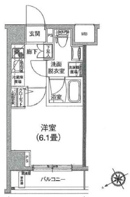ルフレプレミアム芝公園の物件間取画像