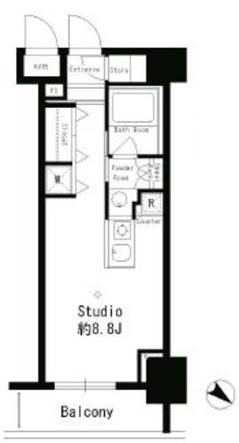 パークルージュ赤坂檜町の物件間取画像